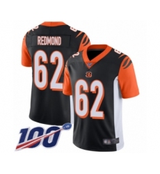 Men's Cincinnati Bengals #62 Alex Redmond Black Team Color Vapor Untouchable Limited Player 100th Season Football Jersey