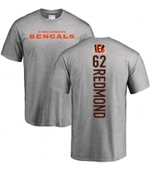 NFL Nike Cincinnati Bengals #62 Alex Redmond Ash Backer T-Shirt