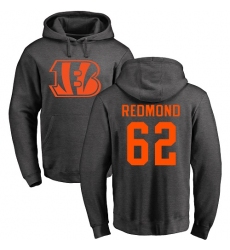 NFL Nike Cincinnati Bengals #62 Alex Redmond Ash One Color Pullover Hoodie