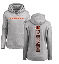 NFL Women's Nike Cincinnati Bengals #62 Alex Redmond Ash Backer Pullover Hoodie