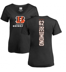 NFL Women's Nike Cincinnati Bengals #62 Alex Redmond Black Backer T-Shirt