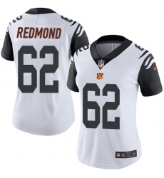 Women's Nike Cincinnati Bengals #62 Alex Redmond Limited White Rush Vapor Untouchable NFL Jersey
