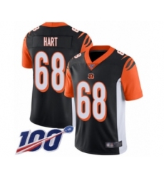Men's Cincinnati Bengals #68 Bobby Hart Black Team Color Vapor Untouchable Limited Player 100th Season Football Jersey
