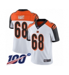 Men's Cincinnati Bengals #68 Bobby Hart White Vapor Untouchable Limited Player 100th Season Football Jersey