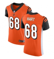 Men's Nike Cincinnati Bengals #68 Bobby Hart Orange Alternate Vapor Untouchable Elite Player NFL Jersey