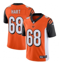 Men's Nike Cincinnati Bengals #68 Bobby Hart Orange Alternate Vapor Untouchable Limited Player NFL Jersey