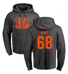 NFL Nike Cincinnati Bengals #68 Bobby Hart Ash One Color Pullover Hoodie