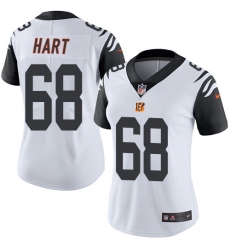 Women's Nike Cincinnati Bengals #68 Bobby Hart Limited White Rush Vapor Untouchable NFL Jersey