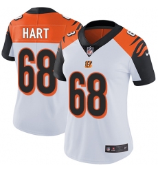Women's Nike Cincinnati Bengals #68 Bobby Hart White Vapor Untouchable Limited Player NFL Jersey