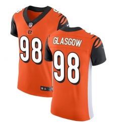 Men's Nike Cincinnati Bengals #98 Ryan Glasgow Orange Alternate Vapor Untouchable Elite Player NFL Jersey