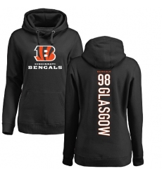 NFL Women's Nike Cincinnati Bengals #98 Ryan Glasgow Black Backer Pullover Hoodie