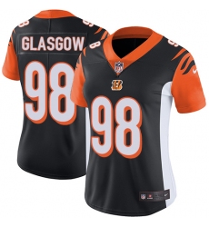 Women's Nike Cincinnati Bengals #98 Ryan Glasgow Black Team Color Vapor Untouchable Limited Player NFL Jersey