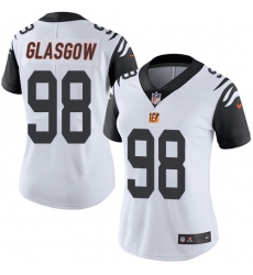 Women's Nike Cincinnati Bengals #98 Ryan Glasgow Limited White Rush Vapor Untouchable NFL Jersey