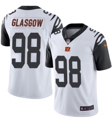 Youth Nike Cincinnati Bengals #98 Ryan Glasgow Limited White Rush Vapor Untouchable NFL Jersey