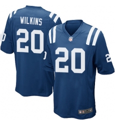 Men's Nike Indianapolis Colts #20 Jordan Wilkins Game Royal Blue Team Color NFL Jersey