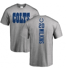 NFL Nike Indianapolis Colts #20 Jordan Wilkins Ash Backer T-Shirt