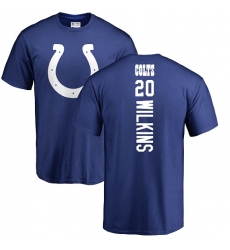 NFL Nike Indianapolis Colts #20 Jordan Wilkins Royal Blue Backer T-Shirt