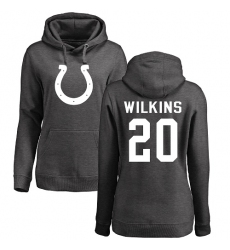 NFL Women's Nike Indianapolis Colts #20 Jordan Wilkins Ash One Color Pullover Hoodie