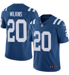 Youth Nike Indianapolis Colts #20 Jordan Wilkins Royal Blue Team Color Vapor Untouchable Limited Player NFL Jersey