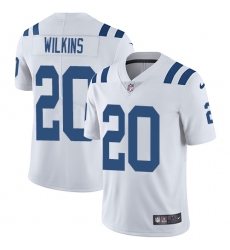 Youth Nike Indianapolis Colts #20 Jordan Wilkins White Vapor Untouchable Limited Player NFL Jersey