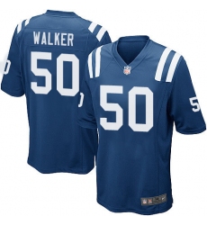 Men's Nike Indianapolis Colts #50 Anthony Walker Game Royal Blue Team Color NFL Jersey