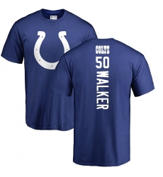 NFL Nike Indianapolis Colts #50 Anthony Walker Royal Blue Backer T-Shirt