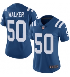 Women's Nike Indianapolis Colts #50 Anthony Walker Royal Blue Team Color Vapor Untouchable Limited Player NFL Jersey