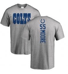 NFL Nike Indianapolis Colts #55 Skai Moore Ash Backer T-Shirt