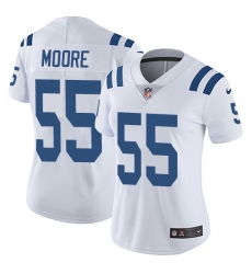 Women's Nike Indianapolis Colts #55 Skai Moore White Vapor Untouchable Limited Player NFL Jersey
