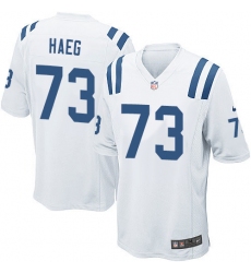 Men's Nike Indianapolis Colts #73 Joe Haeg Game White NFL Jersey