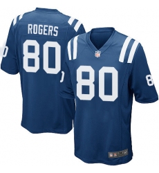 Men's Nike Indianapolis Colts #80 Chester Rogers Game Royal Blue Team Color NFL Jersey