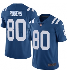 Men's Nike Indianapolis Colts #80 Chester Rogers Royal Blue Team Color Vapor Untouchable Limited Player NFL Jersey