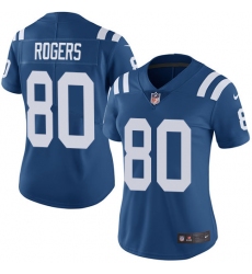 Women's Nike Indianapolis Colts #80 Chester Rogers Royal Blue Team Color Vapor Untouchable Limited Player NFL Jersey