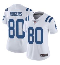 Women's Nike Indianapolis Colts #80 Chester Rogers White Vapor Untouchable Limited Player NFL Jersey