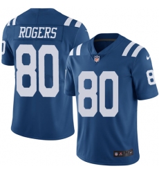 Youth Nike Indianapolis Colts #80 Chester Rogers Limited Royal Blue Rush Vapor Untouchable NFL Jersey