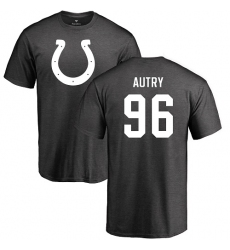 NFL Nike Indianapolis Colts #96 Denico Autry Ash One Color T-Shirt