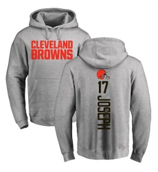NFL Nike Cleveland Browns #17 Greg Joseph Ash Backer Pullover Hoodie