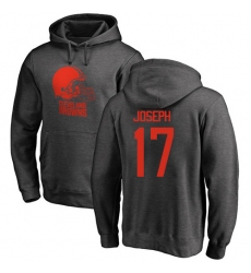NFL Nike Cleveland Browns #17 Greg Joseph Ash One Color Pullover Hoodie