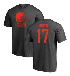 NFL Nike Cleveland Browns #17 Greg Joseph Ash One Color T-Shirt