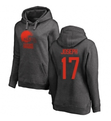 NFL Women's Nike Cleveland Browns #17 Greg Joseph Ash One Color Pullover Hoodie