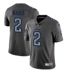Men's Nike Dallas Cowboys #2 Brett Maher Gray Static Vapor Untouchable Limited NFL Jersey