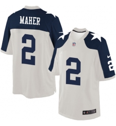 Men's Nike Dallas Cowboys #2 Brett Maher Limited White Throwback Alternate NFL Jersey
