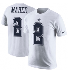 NFL Men's Nike Dallas Cowboys #2 Brett Maher White Rush Pride Name & Number T-Shirt