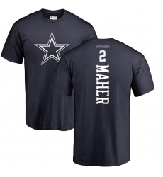 NFL Nike Dallas Cowboys #2 Brett Maher Navy Blue Backer T-Shirt