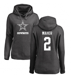 NFL Women's Nike Dallas Cowboys #2 Brett Maher Ash One Color Pullover Hoodie
