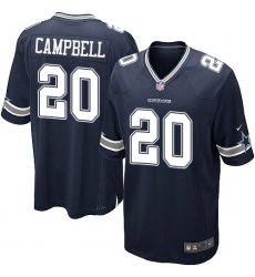 Men's Nike Dallas Cowboys #20 Ibraheim Campbell Game Navy Blue Team Color NFL Jersey
