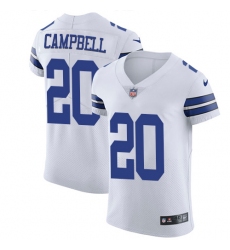 Men's Nike Dallas Cowboys #20 Ibraheim Campbell White Vapor Untouchable Elite Player NFL Jersey