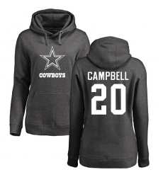 NFL Women's Nike Dallas Cowboys #20 Ibraheim Campbell Ash One Color Pullover Hoodie