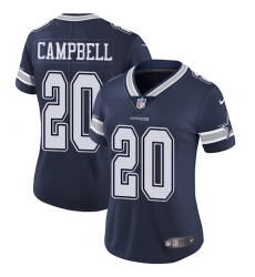 Women's Nike Dallas Cowboys #20 Ibraheim Campbell Navy Blue Team Color Vapor Untouchable Limited Player NFL Jersey