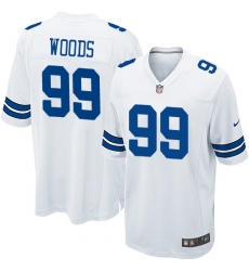 Men's Nike Dallas Cowboys #99 Antwaun Woods Game White NFL Jersey